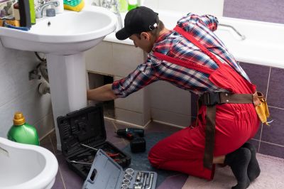 Bathroom Drain Installation detail